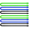 6Pcs 12-Inch Original Silicone Cable Tie, Steel-Core Silicone Twist Ties,