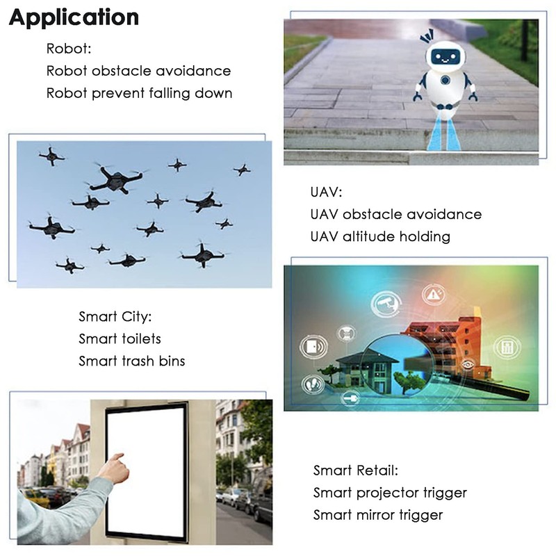 Benewake TF-Luna LiDAR Module Range Finder Sensor Single-Point Micro Ranging