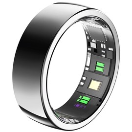 Smart Rings for Women Men Heart Rate Monitor Sleep Tracker Blood Oxygen Fitness Rings Pedometer Calories Step Counter Fitness Tracker Waterproof Health Ladies Smart Ring for Android iOS Phones