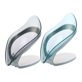 NOLITOY Leaf Soap Holder 2pcs Set Self-Draining Soap Dish for Bathroom and Kitchen Suction Cups Easy Drainage Design for Home Use