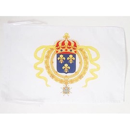 New France Flag 18'' x 12'' cords - Nouvelle-France SMALL flags 30 x 45cm - Banner 18x12 in - AZ FLAG