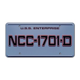 Star Trek: The Next Generation | NCC-1701-D | Metal Stamped License Plate