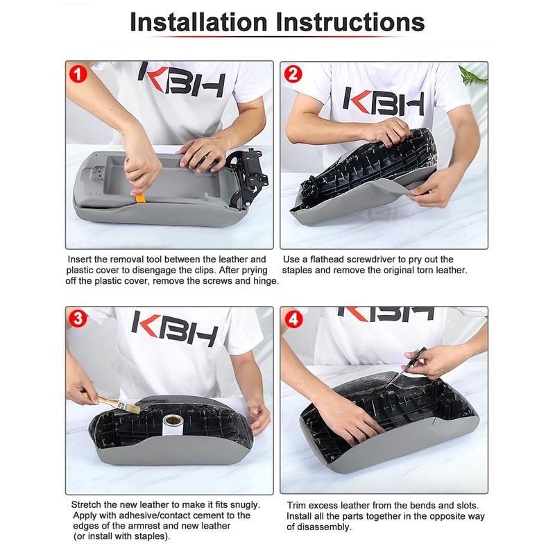 Center Console Armrest Cover Replacement for Toyota Highlander 2008 2009