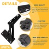 2 Pcs 80 Degree Bench Seat Hinge Foldable Lifting Bracket