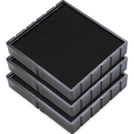 COLOP E/Q30 Non-Toxic, Water Based Premium Replacement Pad for Printer Q30 Stamp - Pack of 3 - Black
