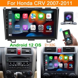LEECAR For Honda CRV 2007-2011 Apple Carplay Android 12 Car Stereo Radio GPS Navi WIFI