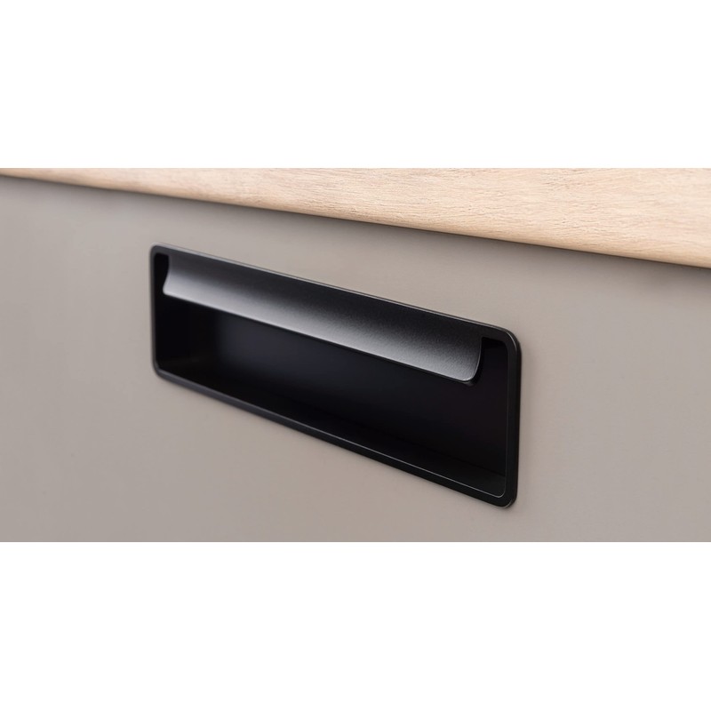 Gedotec Furniture handles made of solid metal (length: 174 mm,