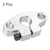 sourcing map 2pcs SHF10 Aluminum Linear Rod Rail Shaft Support
