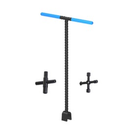 JUMBO 16" Water Meter Key with Sillcock Key, 4 Way Meter Key and 4 Way Multi Utility Key