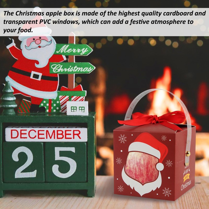 Christmas Gift Box, ACTOYS Pack of 8 Christmas Paper Boxes,