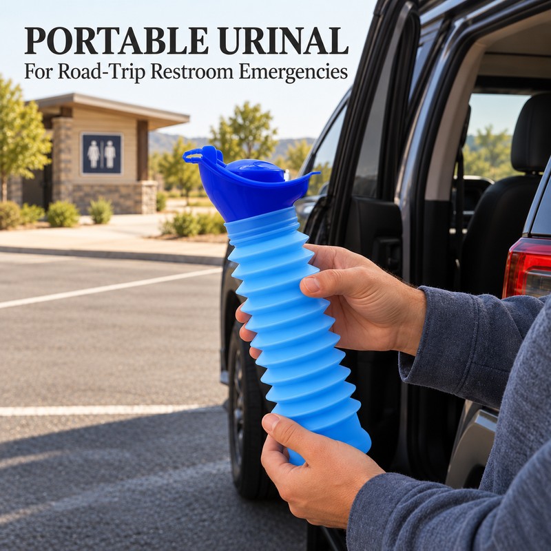 1set Urinal Car Urinal Bucket Outdoor Standing Urine Emergency Travel