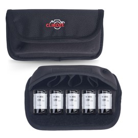 Clikoze 120 Film Case - Storage Pouch Organiser for 5 Camera Films Travel & Safety Case for 120 Film Rolls