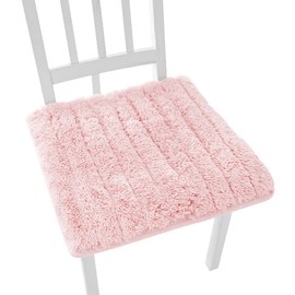 Square Soft Chair Pad Seat Cushion Plush Cozy Seat Pillow Chair Cushions Pads Kitchen Dining Chair Cushions Sofa Armchairs Wheelchair Back Chair Cover Pillow Cushion Cover Office Home Decor Pink