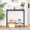 HOMCENES Narrow Console Table with 2 Support Bar, Small Entryway