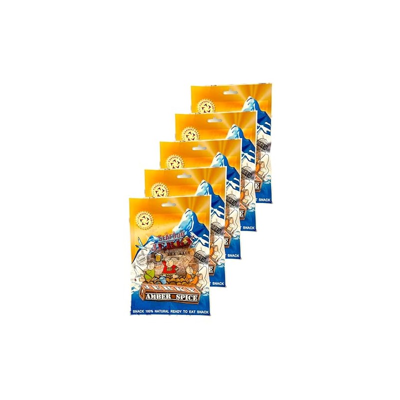 Cantina Star "Amber Spice" Fish Jerky (Dried Fish), 90g, Pack