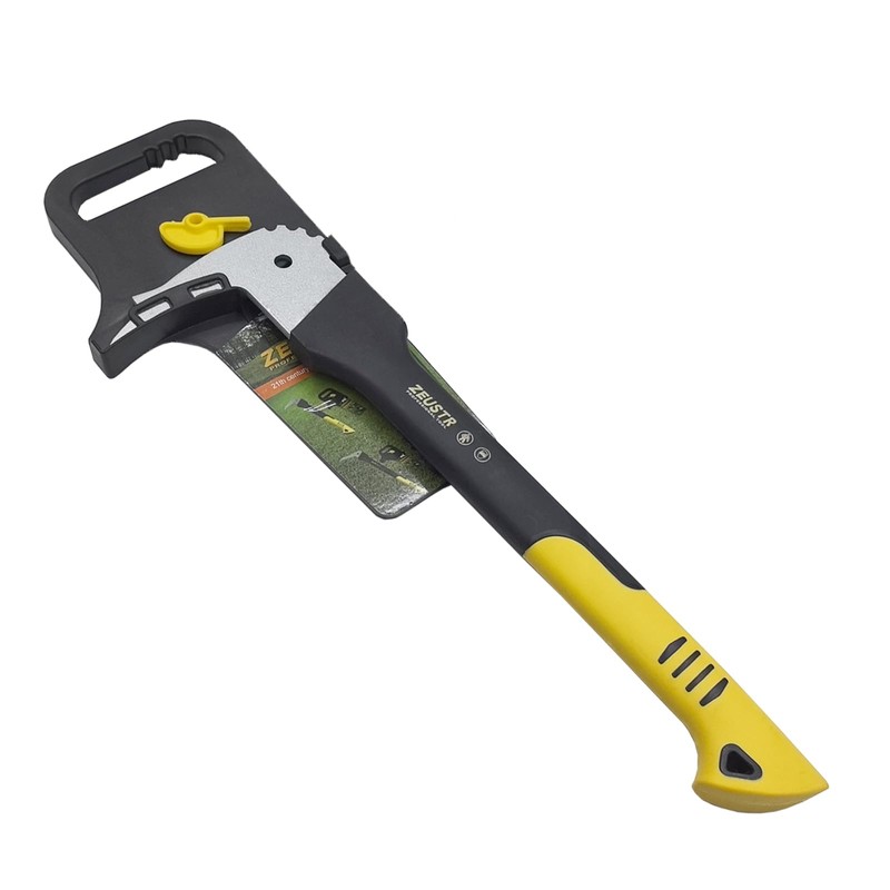 ZEUSTR 15" Hookaroon, Non-Slip Grip Handle, 90° Angled Blade, Landscaping