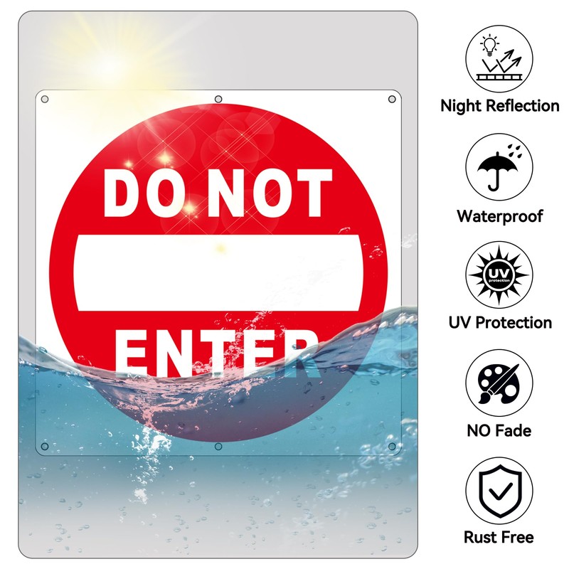 (2 Pack) Do Not Enter Sign, 12x12 Inches Keep Out
