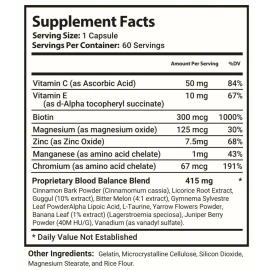 GlucoBio Gluco Bio Capsules, GlucoBio Blood Health Dietary Supplement 60 Capsules