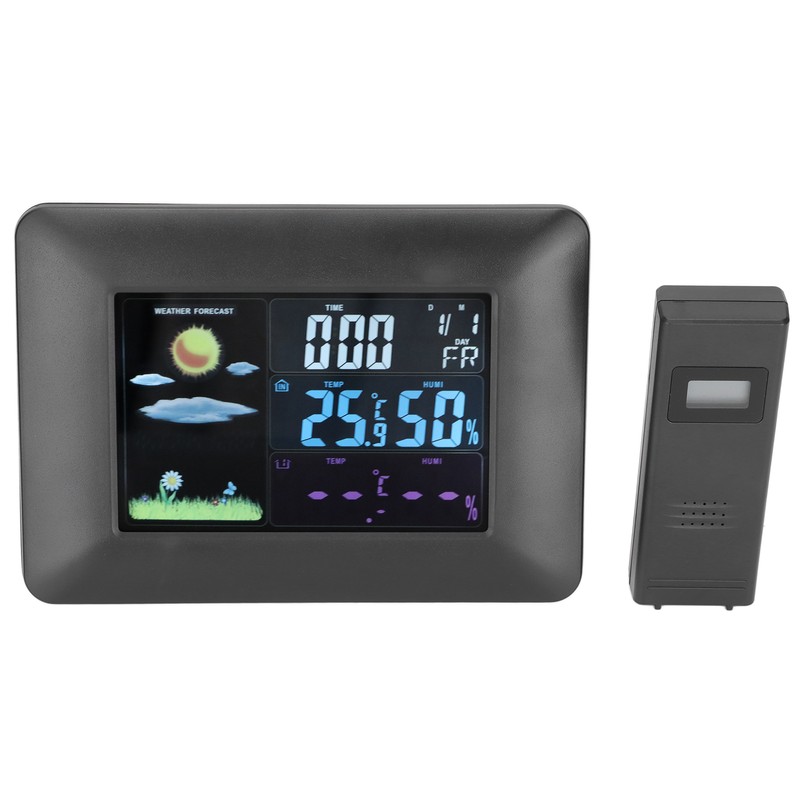 Digital Wireless Weather Station Indoor Outdoor Thermometer with Sensor Temperature