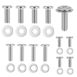 BOHUIZ 24Pcs Universal TV Mounting Hardware Kit, M4/M6/M8 Stainless Steel Screws Washers for Wall Mount TV Monitor Mounts Bracket Fixing