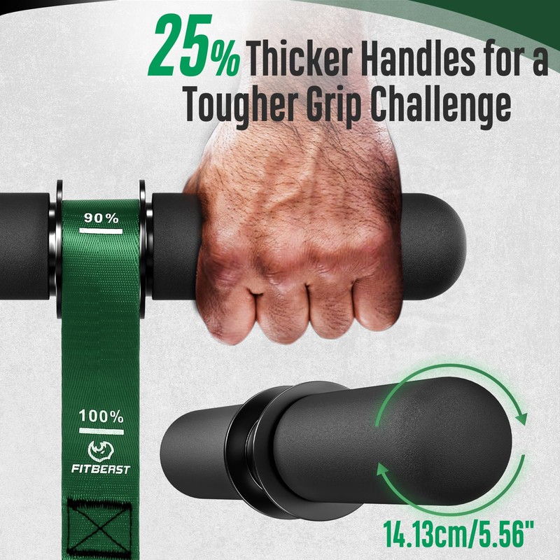 FitBeast Forearm Strengthener & Forearm Exerciser, Wrist Roller with Thicker