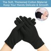 24Pcs Black Cotton Gloves, Cotton Gloves For Dry Hand, Eczema