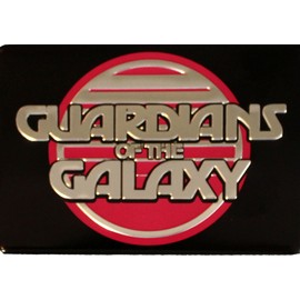 Licenses Products Guardians of The Galaxy Movie Retro Metal Magnet Logo, 2.5 x 3.5", Silver