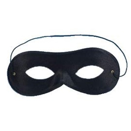 World Book Day Character Bank Robber Black Swag Bag Domino Eye Mask Fancy Dress (Eye Mask)