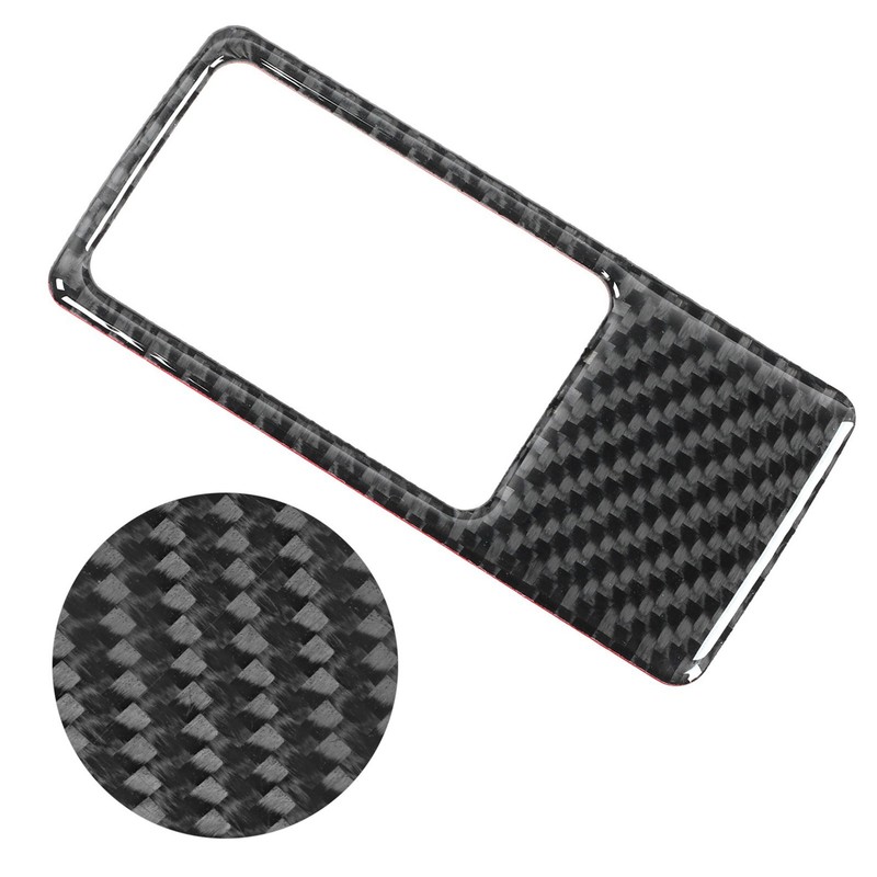 Parking Switch Panel Frame Cover Carbon Fiber Sticker Fit for