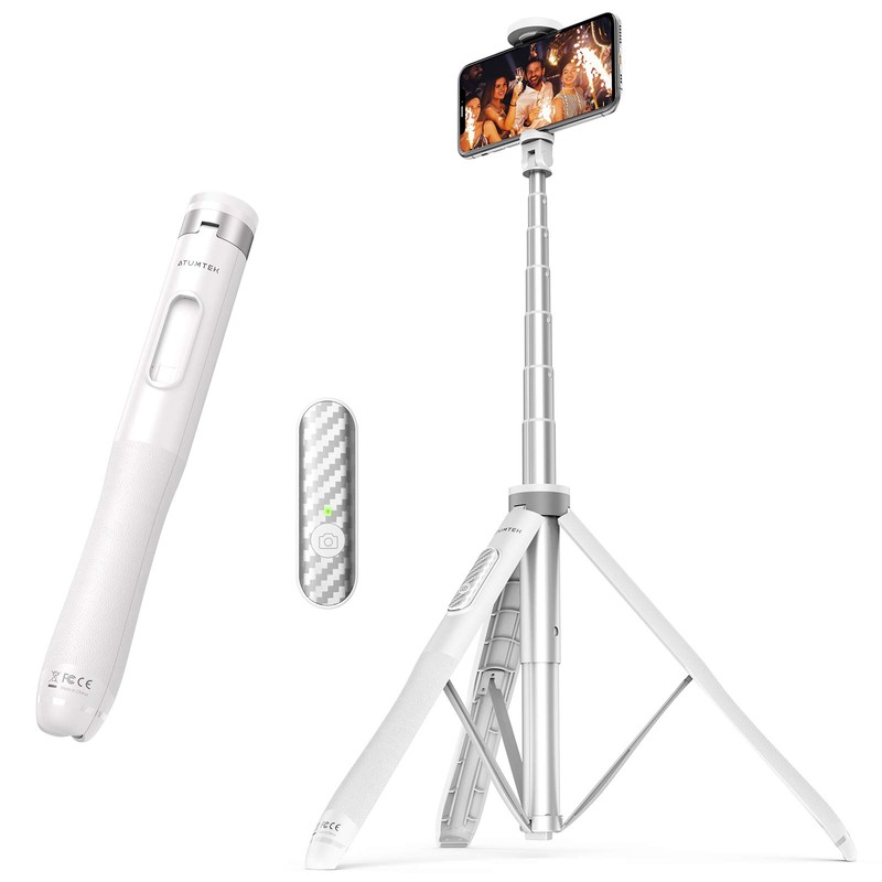 ATUMTEK 51" Selfie Stick Tripod, All in One Extendable Phone
