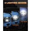 FZPJJNB 7In Led Headlights For Wrangler JK TJ LJ 1997-2020