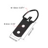 sourcing map D Ring Picture Hangers, 52mm x 20mm Black