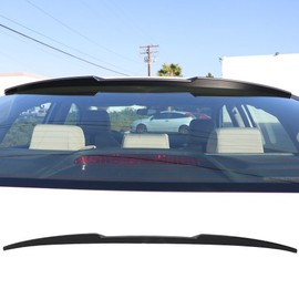Roof Spoiler Compatible with 2016-2021 Honda Civic, IKON Style Unpainted Black ABS Added On Rear Wing by IKON MOTORSPORTS
