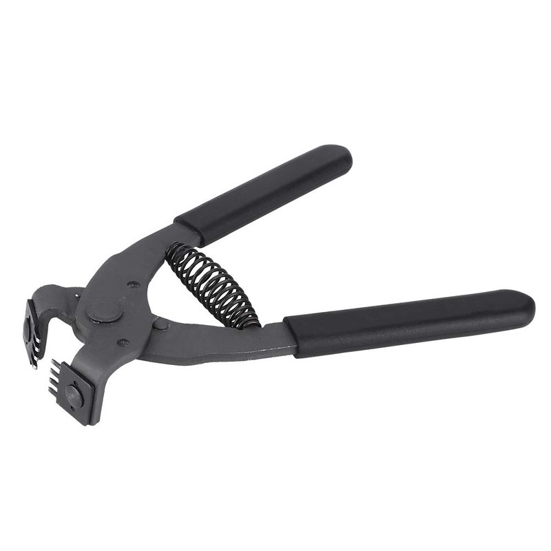17cm Leather Hole Punch, Handheld Carbon Steel Leather Silent Pliers,