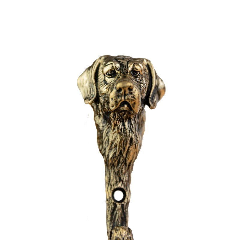 TUTURA LUTSS Labrador Dog Brass Wall Hook – Handmade Solid