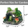 Gutter Downspout Extension Decorative Statue, Frog Statues 3”×4” Gutter Downspout