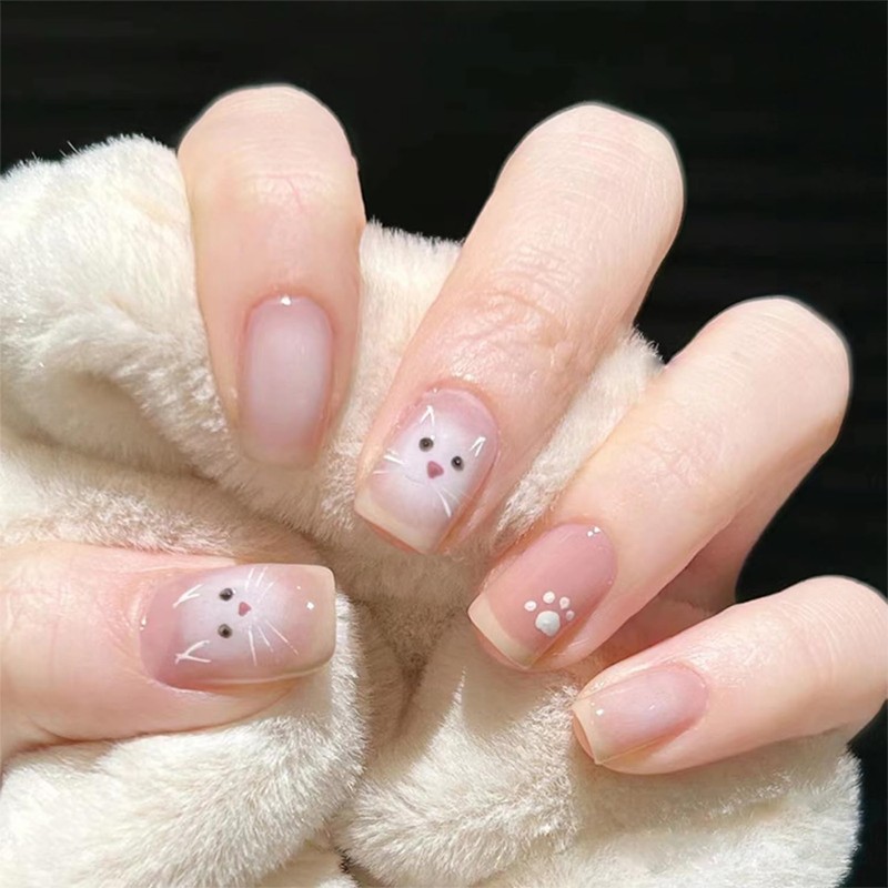 6 Pack (144pcs) Nail Tips Popular Medium Design, NIUANIUA Short