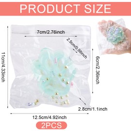 2pcs Cat Paw Squishy Toy, Soft Cat Paw in Glitter Taba Shape Kawaii Jelly Kitty Paw Relaxing Animals Stress Relieving Fidget Toy for Kids Teenagers Adults (Green)