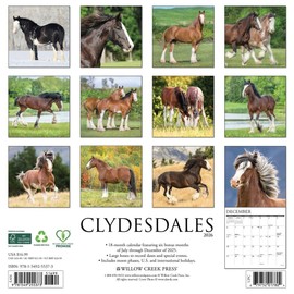 Clydesdales 2026 12" x 12" Wall Calendar