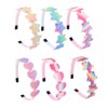 Lizioo 6 Pack Girls Headbands Glitter Kids Headbands Bow/Heart/Star Headbands