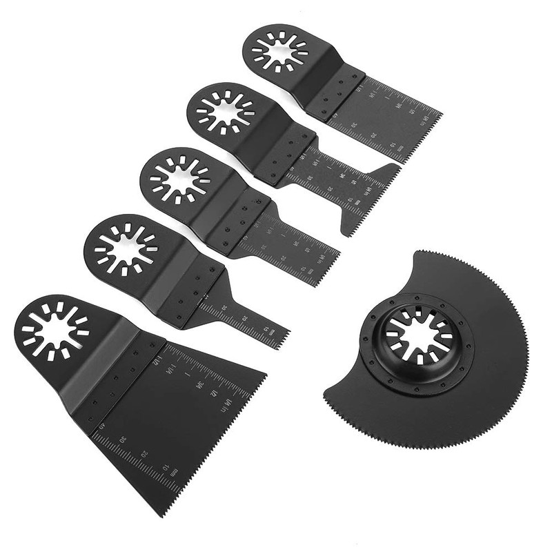 6pcs Oscillating Multitools Flush Cutting Blade for Oscillating MultiTools Power