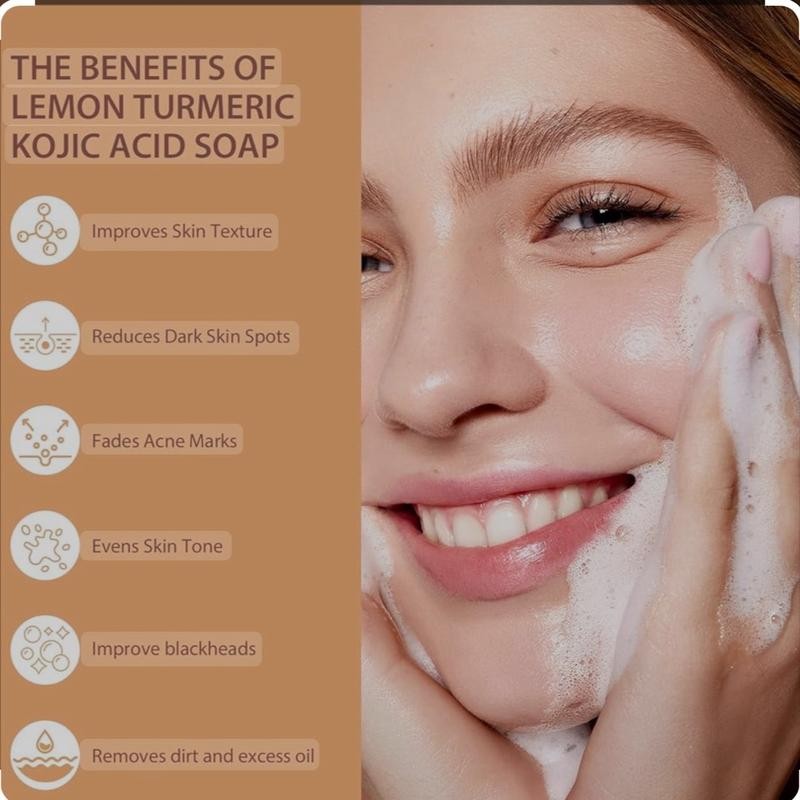Addyskincare Turmeric & Kojic Acid Brightening Soap, Dark Spot Remover
