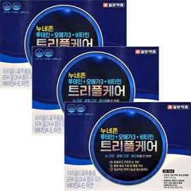 Ilyang Nune Zone Triple Care 90 capsules x 3 boxes Lutein Omega 3 vitamins 3 at once / 일양 누네존 트리플케어 90캡슐x3박스 루테인 오메가3 비타민 3가지를한번에