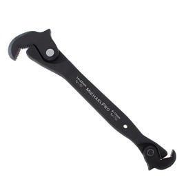 MichaelPro Dual Action Auto Size Adjusting Wrench, 5/16” to 1-1/4" (8 – 32mm) Self-Adjusting Quick Wrench, Multi-Size Spring | MP001206, Black