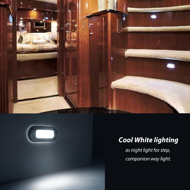 Dream Lighting 12V DC LED Courtesy Light Oblong Step Stairway