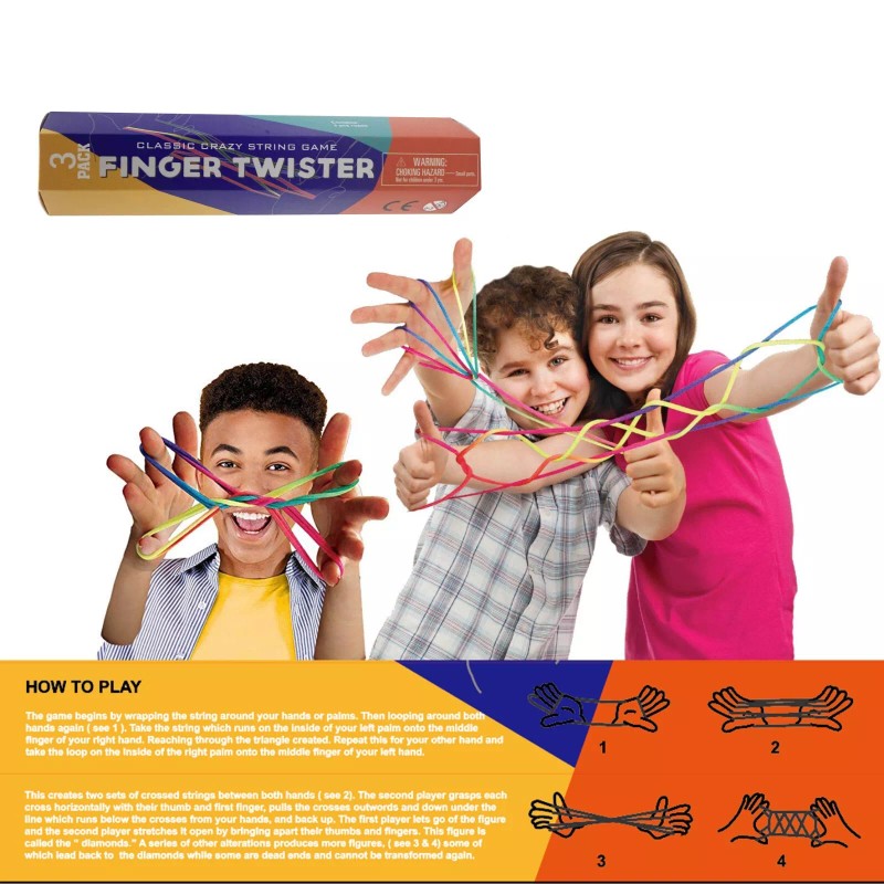 Zummy Cradle String Game Finger Twister Fun Game