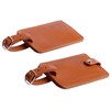 Luggage Bag Tags Leather Travel ID Labels Suitcase Name Tags