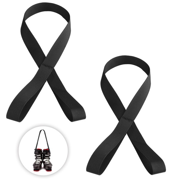 2pcs Ski Boot Carrier Strap, Adjustable Ski Carrier Straps Ski
