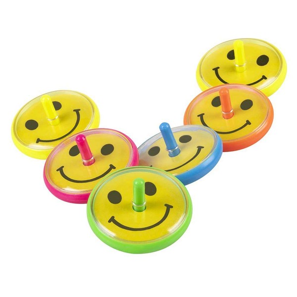 Boland 30779 Spinning Tops with a Smiling Face, Pack of