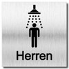 Door Sign Shower UV Print 12 x 12 cm -
